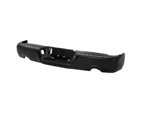 Xtune Black OEM Style Steel Rear Bumper w/ Dual Exhaust Set Dodge Ram | Ram 1500 2009-2018