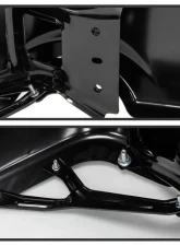 Xtune Black OEM Style Steel Rear Bumper w/ Dual Exhaust Set Dodge Ram | Ram 1500 2009-2018                                     - RB-DR09-SET-DE-BK - Image 3