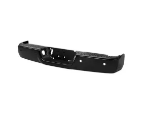 Xtune Black OEM Style Steel Rear Bumper w/ Parking Sensor Hole Set Dodge Ram | Ram 2009-2018
