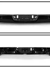 Xtune Black Corner Step Style Steel Rear Bumper Set Dodge Ram | Ram 2009-2019                                     - RB-DR09CS-SET-BK - Image 2