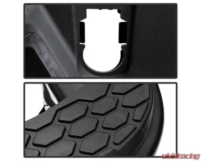 Xtune Black Corner Step Style Steel Rear Bumper Set Dodge Ram | Ram 2009-2019 - RB-DR09CS-SET-BK