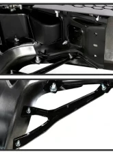 Xtune Chrome Corner Step Style Steel Rear Bumper w/ Parking Sensor Hole Set Dodge Ram | Ram 2009-2019                                     - RB-DR09CS-SET-WS-C - Image 4