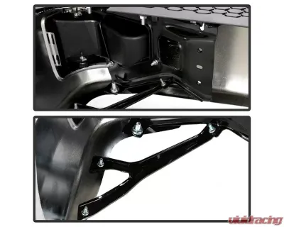 Xtune Chrome Corner Step Style Steel Rear Bumper w/ Parking Sensor Hole Set Dodge Ram | Ram 2009-2019 - RB-DR09CS-SET-WS-C