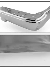 Xtune Chrome Right Styleside Rear Bumper End Cap w/o Sensor Hole Ford F150 2009-2014                                     - RB-FF15009-BE-R - Image 4
