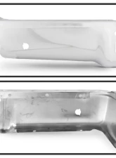 Xtune Chrome Left Styleside Rear Bumper End Cap w/ Sensor Hole Ford F150 2009-2014                                     - RB-FF15009-BEWS-L - Image 2