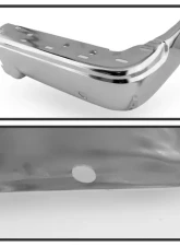 Xtune Chrome Right Styleside Rear Bumper End Cap w/ Sensor Hole Ford F150 2009-2014                                     - RB-FF15009-BEWS-R - Image 4