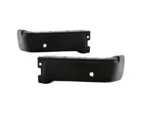 Xtune Black Left and Right Styleside Rear Bumper End Cap w/ Sensor Hole Ford F150 2009-2014