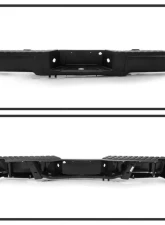 Xtune Black Styleside Standard Bed w/o Parking Sensor Holes & Hitch Rear Bumper Assembly Ford F150 2009-2014                                     - RB-FF15009-SET-BK - Image 2