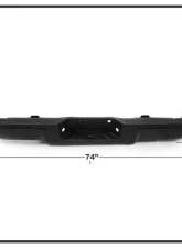 Xtune Black Styleside Standard Bed w/o Parking Sensor Holes & Hitch Rear Bumper Assembly Ford F150 2009-2014                                     - RB-FF15009-SET-BK - Image 6