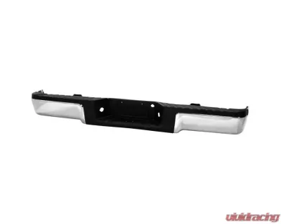 Xtune Chrome Styleside Standard Bed w/o Parking Sensor Holes & Hitch Rear Bumper Assembly Ford F150 2009-2014 - RB-FF15009-SET-C