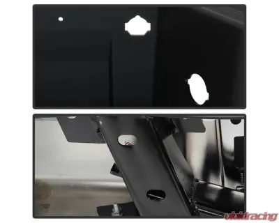 Xtune Chrome Styleside Standard Bed w/o Parking Sensor Holes & Hitch Rear Bumper Assembly Ford F150 2009-2014 - RB-FF15009-SET-C