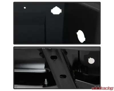 Xtune Black Styleside Standard Bed w/ Parking Sensor Holes w/o Hitch Rear Bumper Assembly Ford F150 2009-2014 - RB-FF15009-WS-SET-BK