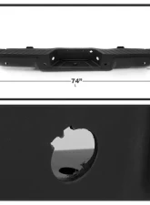 Xtune Black Styleside Standard Bed w/ Parking Sensor Holes w/o Hitch Rear Bumper Assembly Ford F150 2009-2014                                     - RB-FF15009-WS-SET-BK - Image 6