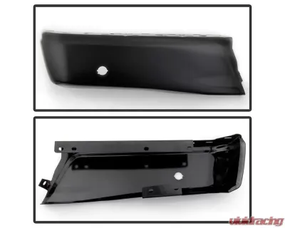 Xtune Black Left Styleside Rear Bumper End Cap w/ Sensor Hole Ford F150 2015-2018 - RB-FF15015-BEWS-BK-L