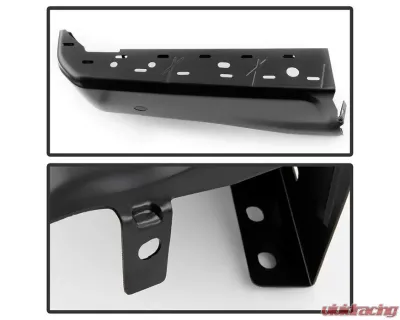 Xtune Black Left Styleside Rear Bumper End Cap w/ Sensor Hole Ford F150 2015-2018 - RB-FF15015-BEWS-BK-L