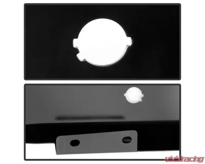 Xtune Black Left Styleside Rear Bumper End Cap w/ Sensor Hole Ford F150 2015-2018 - RB-FF15015-BEWS-BK-L