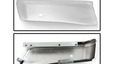 Xtune Chrome Left Styleside Rear Bumper End Cap w/ Sensor Hole Ford F150 2015-2018                                     - RB-FF15015-BEWS-L - Image 2