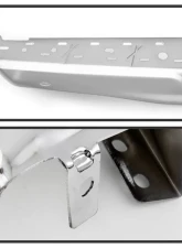 Xtune Chrome Left Styleside Rear Bumper End Cap w/ Sensor Hole Ford F150 2015-2018                                     - RB-FF15015-BEWS-L - Image 3