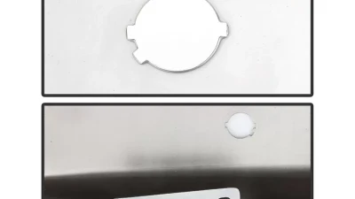 Xtune Chrome Left Styleside Rear Bumper End Cap w/ Sensor Hole Ford F150 2015-2018                                     - RB-FF15015-BEWS-L - Image 4