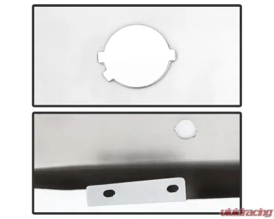 Xtune Chrome Left Styleside Rear Bumper End Cap w/ Sensor Hole Ford F150 2015-2018 - RB-FF15015-BEWS-L