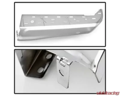 Xtune Chrome Right Styleside Rear Bumper End Cap w/ Sensor Hole Ford F150 2015-2018 - RB-FF15015-BEWS-R