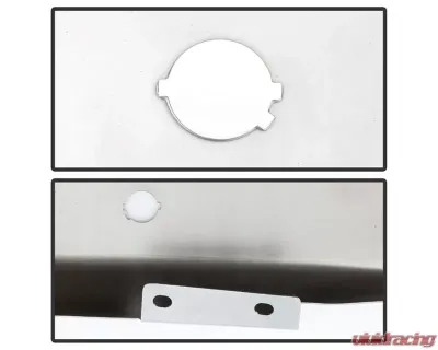 Xtune Chrome Right Styleside Rear Bumper End Cap w/ Sensor Hole Ford F150 2015-2018 - RB-FF15015-BEWS-R