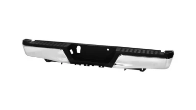 Xtune Chrome Styleside w/o Parking Sensor Holes & Hitch Rear Bumper Assembly Ford F150 2015-2019                                     - RB-FF15015-SET-C - Image 6