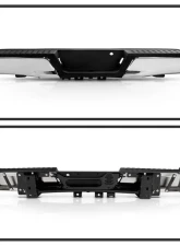 Xtune Chrome Styleside w/o Parking Sensor Holes & Hitch Rear Bumper Assembly Ford F150 2015-2019                                     - RB-FF15015-SET-C - Image 2