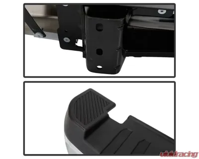 Xtune Chrome Styleside w/o Parking Sensor Holes & Hitch Rear Bumper Assembly Ford F150 2015-2019 - RB-FF15015-SET-C
