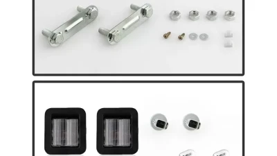 Xtune Chrome Styleside w/o Parking Sensor Holes & Hitch Rear Bumper Assembly Ford F150 2015-2019                                     - RB-FF15015-SET-C - Image 5