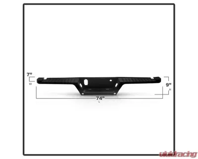Xtune Rear Bumper Top Step Pad Cover w/ Parking Aid Sensor Hole Ford F150 2015-2019 - RB-FF15015-SP