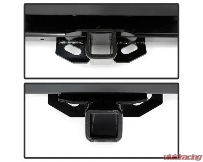 Xtune Chrome Styleside w/ Parking Sensor Holes & Hitch Rear Bumper Assembly Ford F150 2015-2019 - RB-FF15015-WS-TP-SET-C