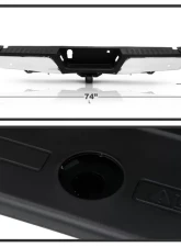 Xtune Chrome Styleside w/ Parking Sensor Holes & Hitch Rear Bumper Assembly Ford F150 2015-2019                                     - RB-FF15015-WS-TP-SET-C - Image 6