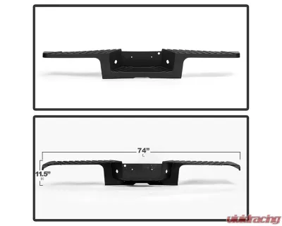 Xtune Rear Bumper Top Step Pad w/o Parking Sensor Ford F250 | F350 | F450 2008-2012 - RB-FF25008-SP