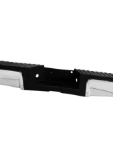 Xtune Chrome OEM Style Steel Rear Bumper w/Black Rear Pad w/o Parking Sensor w/License Lamp Ford F250 | F350 | F450 2008-2012                                     - RB-FF25008-WS-SET-C - Image 6