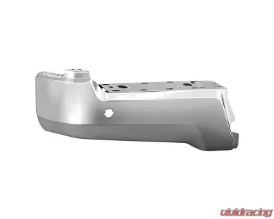 Xtune Chrome Left Rear Bumper End Cap w/ Sensor Hole Ford F250 | F350 2017-2019 - RB-FF25017-BEWS-L