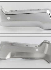 Xtune Chrome Left Rear Bumper End Cap w/ Sensor Hole Ford F250 | F350 2017-2019                                     - RB-FF25017-BEWS-L - Image 2