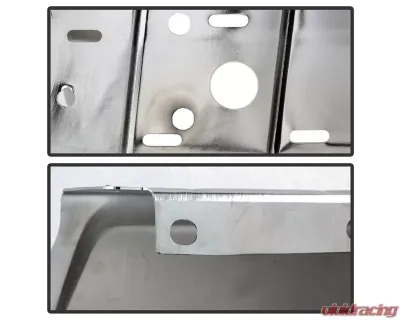 Xtune Chrome Left Rear Bumper End Cap w/ Sensor Hole Ford F250 | F350 2017-2019 - RB-FF25017-BEWS-L