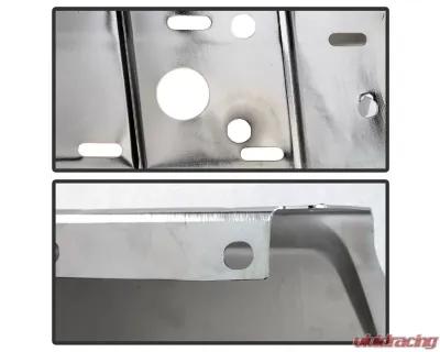 Xtune Chrome Right Rear Bumper End Cap w/ Sensor Hole Ford F250 | F350 2017-2019 - RB-FF25017-BEWS-R