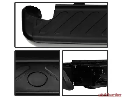 Xtune Black Rear Steel Bumper Face Bar Assembly Nissan Frontier 2005-2019 - RB-NF05-SET-BK