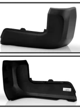 Xtune Black Right Rear Bumper End w/o Parking Assist Toyota Tacoma 2016-2020                                     - RB-TT16-BE-BK-R - Image 2