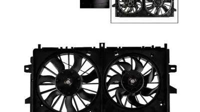 Xtune Radiator Fan Buick LaCrosse | Chevrolet Impala | Monte Carlo 2005-2011                                     - RF-GM3115187 - Image 6