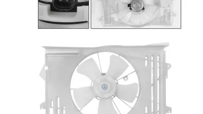 Xtune Radiator Fan Toyota Corolla | Matrix | Pontiac Vibe 2003-2008                                     - RF-TY-620-546 - Image 4