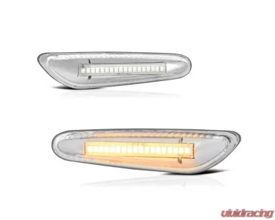 Xtune Amber LED Side Marker Lights BMW 1-Series | 3-Series 2006-2012 - SML-BMWE9005-AM-C