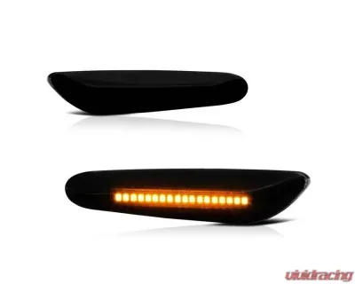 Xtune Amber LED Side Marker Lights With Smoked Lens BMW 1-Series | 3-Series 2006-2012 - SML-BMWE9005-AM-SM