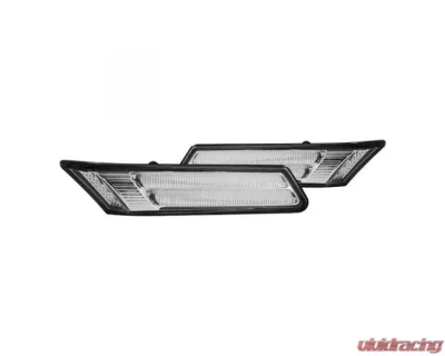 Xtune Chrome LED Side Marker Lights With Amber/Clear Lens  Porsche 911 | 997 2005-2007 - SML-ON-P99705-AMLED-C