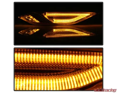 Xtune Chrome Side Marker Lights Porsche Cayenne 958 2011-2014 - SML-ON-PCAY11-LED-C