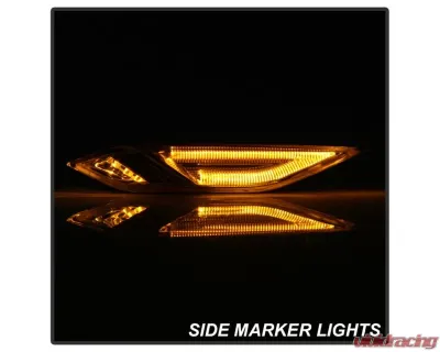 Xtune Chrome Side Marker Lights Porsche Cayenne 958 2011-2014 - SML-ON-PCAY11-LED-C