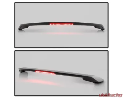 Xtune ABS 2 point mount w/LED Brake Light Spoiler Honda Civic 4Dr Sedan - SP-OE-HC22-4D-LED