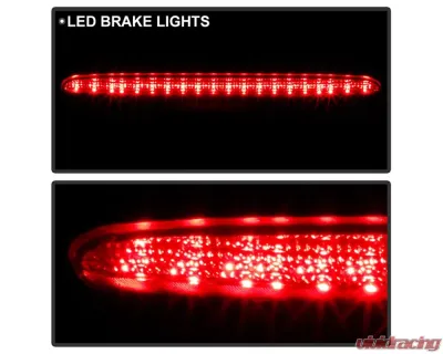 Xtune ABS 2 point mount w/LED Brake Light Spoiler Honda Civic 4Dr Sedan - SP-OE-HC22-4D-LED